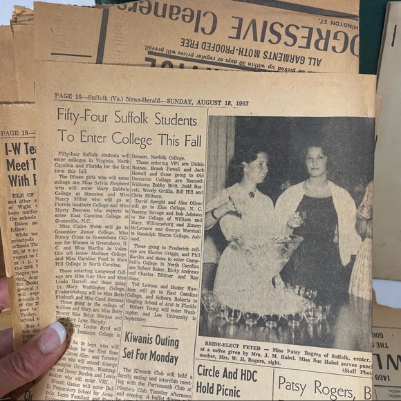 William and Mary College Virginia memorabilia 1963 - Picture 3 of 7